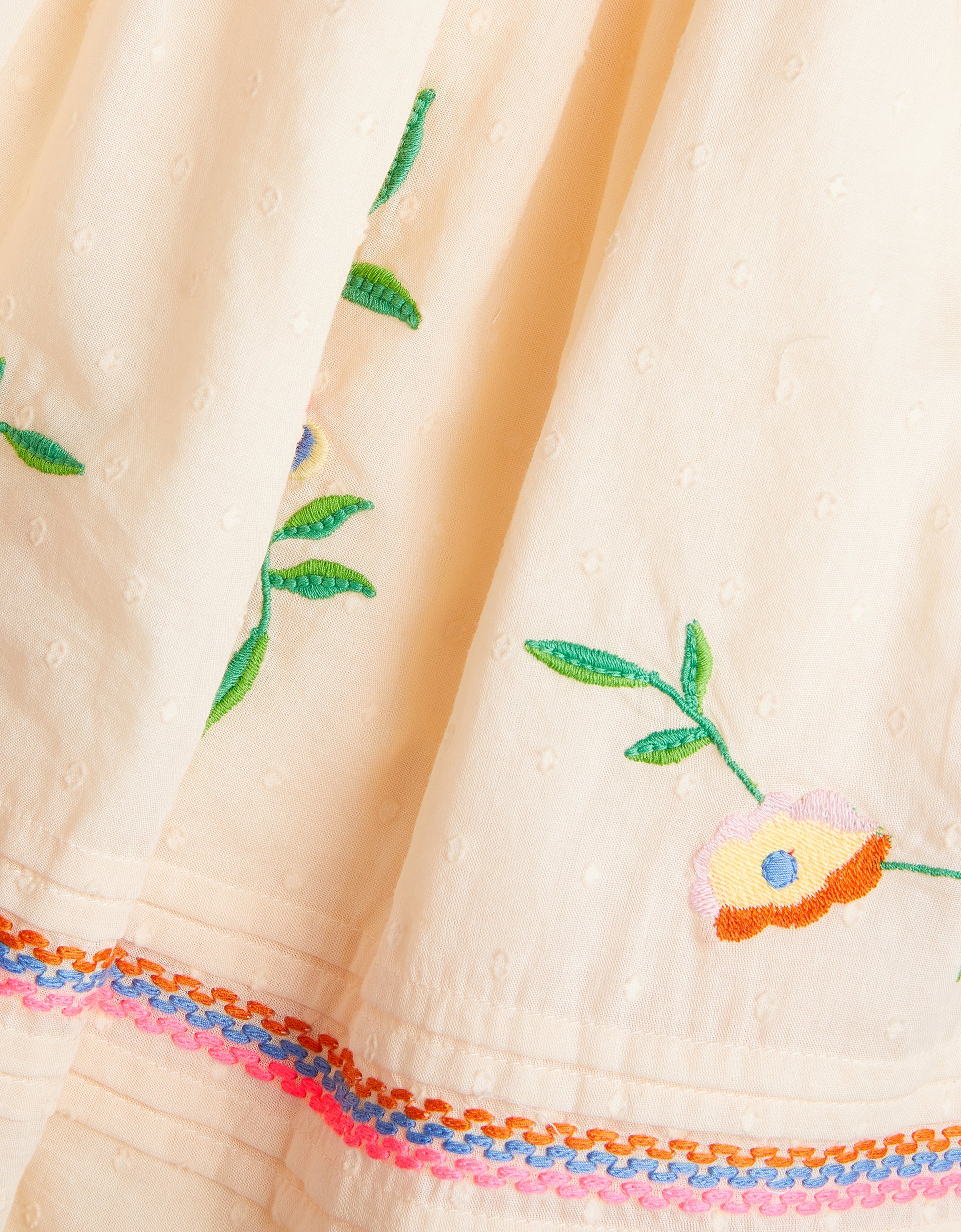 HALJINA - FLORAL EMB SUN DRESS