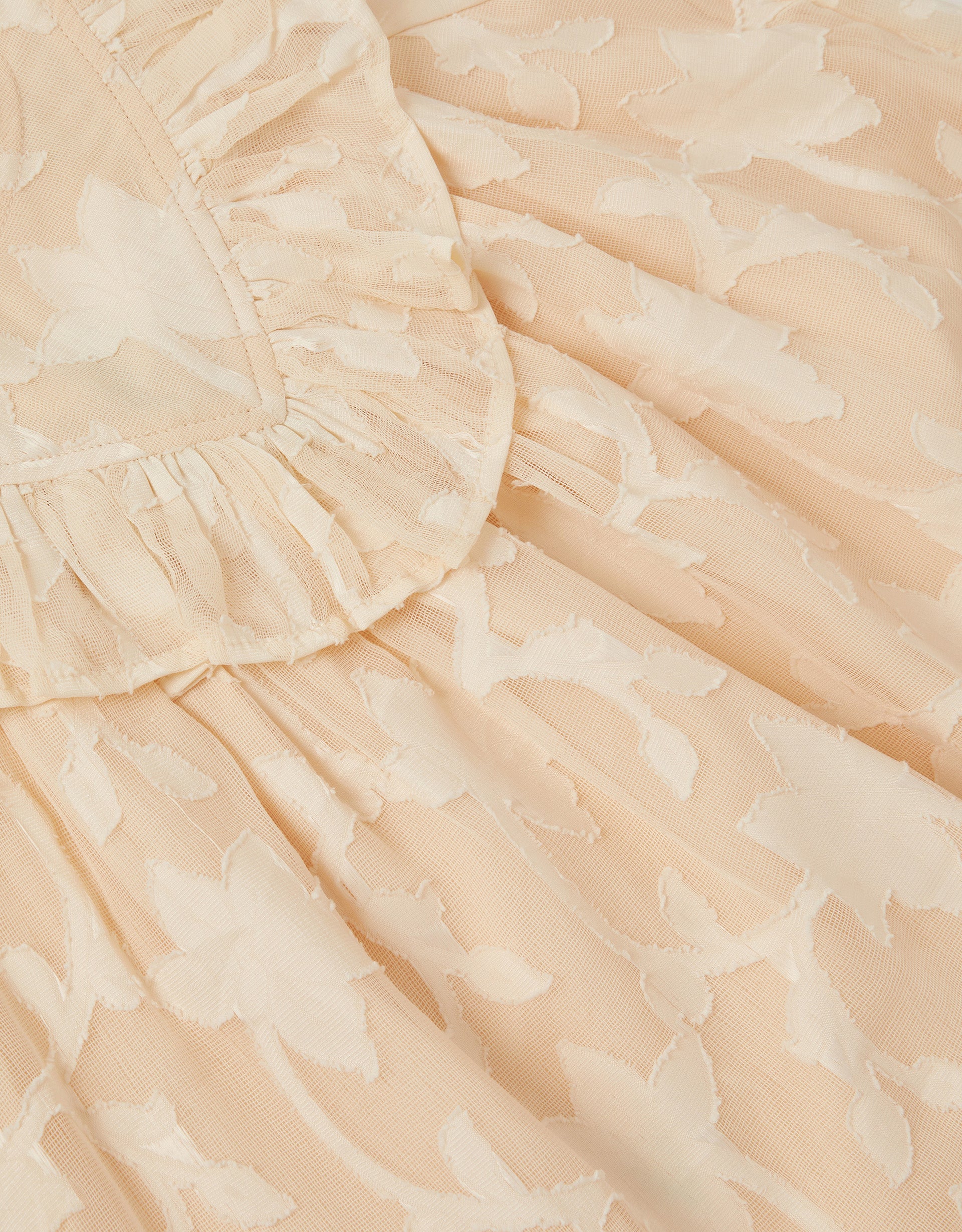 HALJINA - BURNOUT FRILL  DRESS