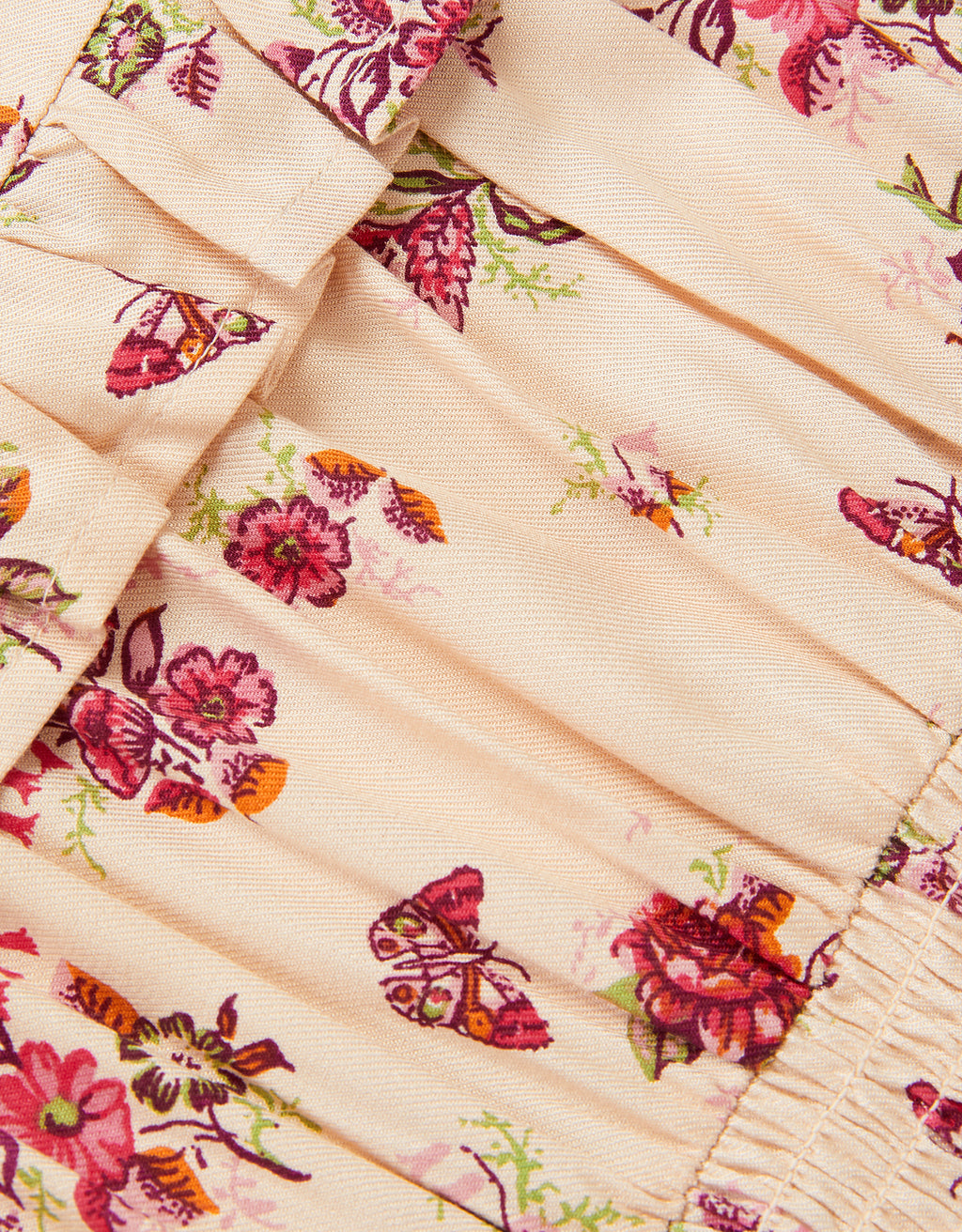 HALJINA - BFLY FLORAL TWILL DRESS