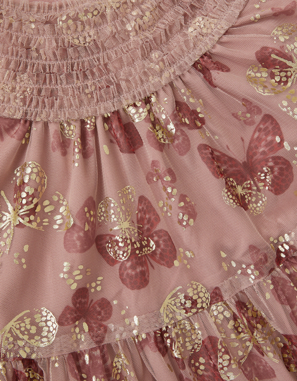 HALJINA - BUTTERFLY FOIL PRINT DRES