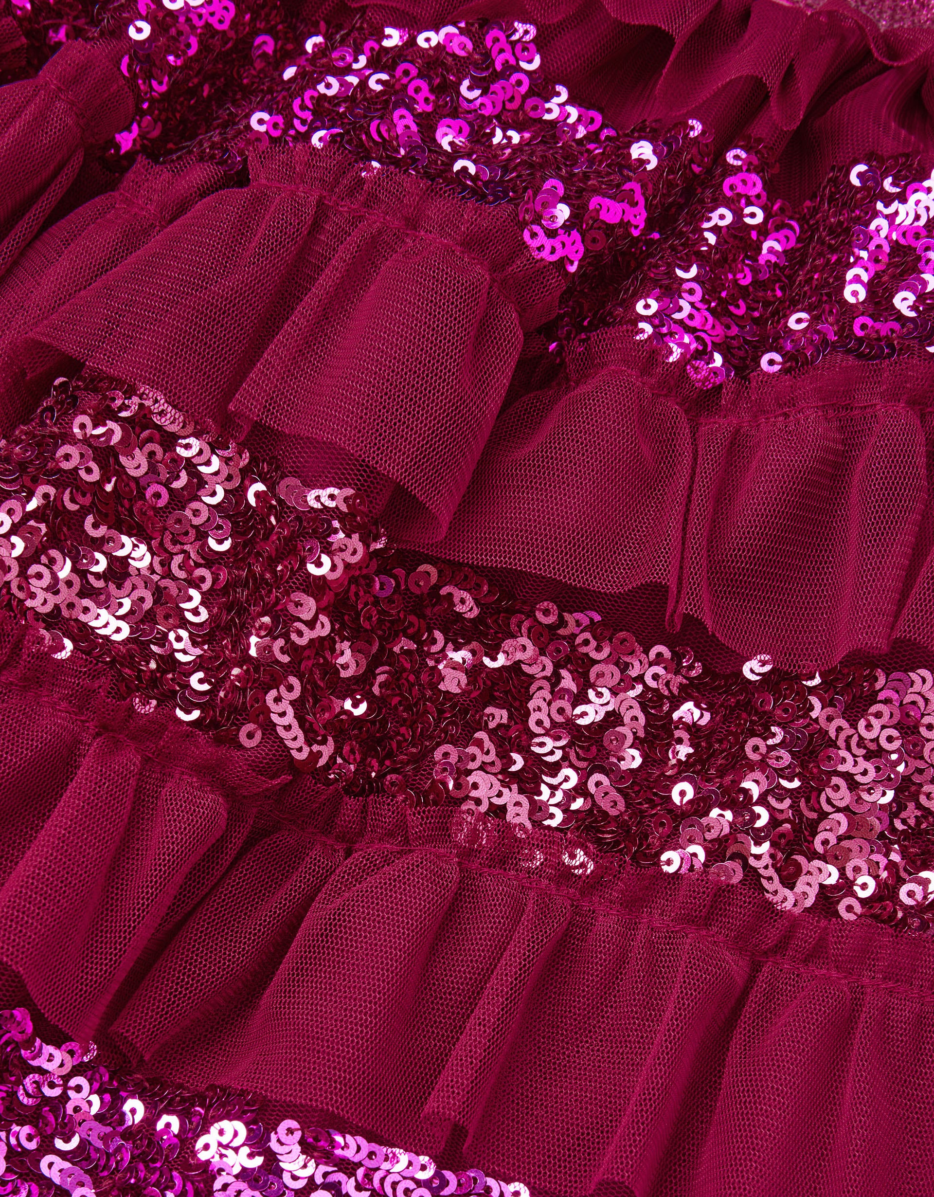 SUKNJA - SEQUIN RUFFLE DISCO SKIRT