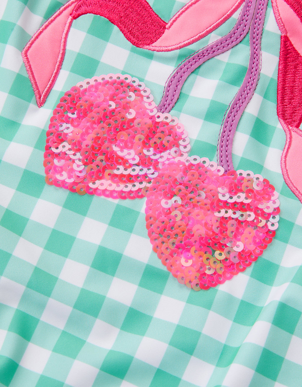KUPACI KOSTIM - SEQUIN CHERRY GINGHM SWIM