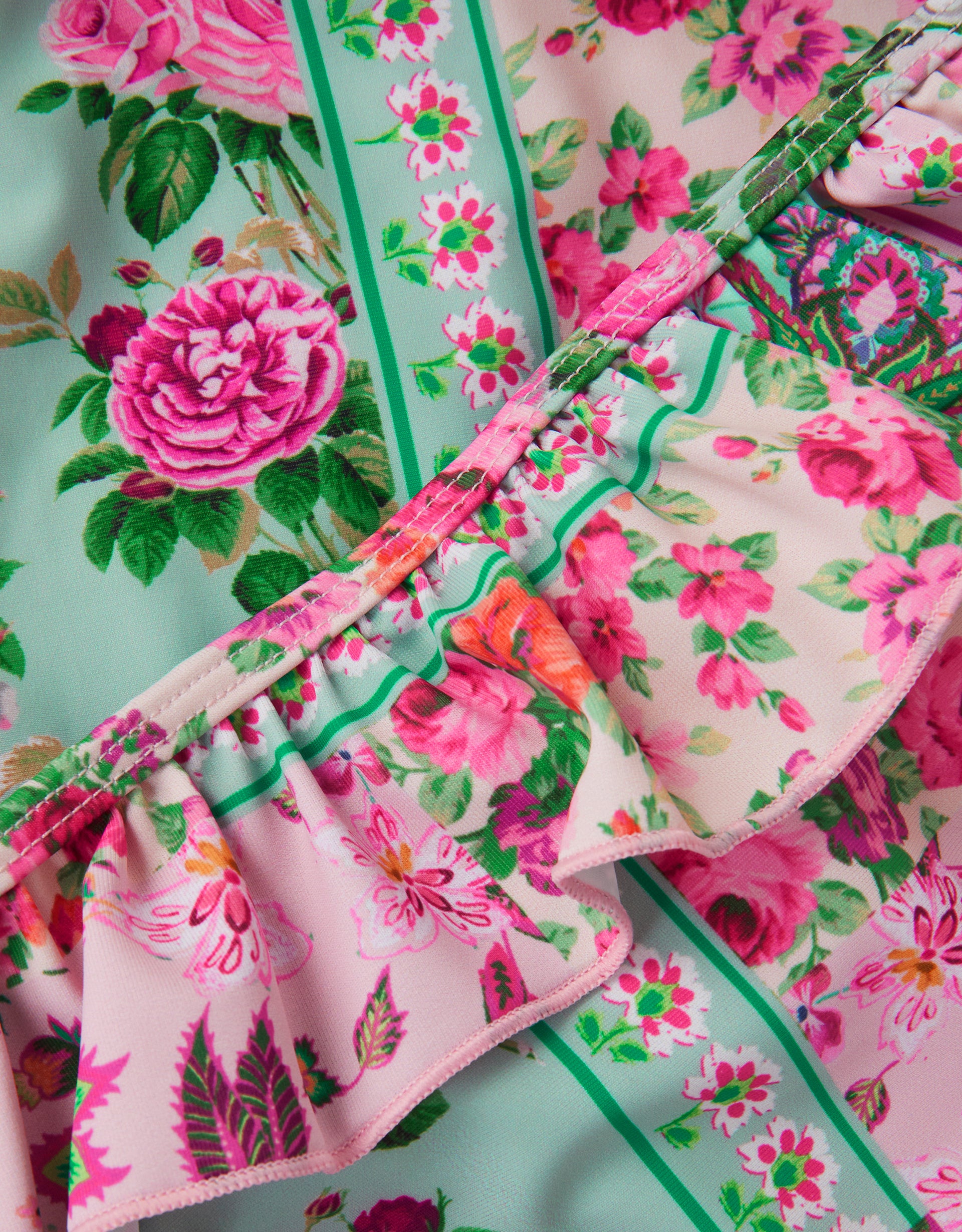 KUPACI KOSTIM - PATCHWORK FRILL TANKINI