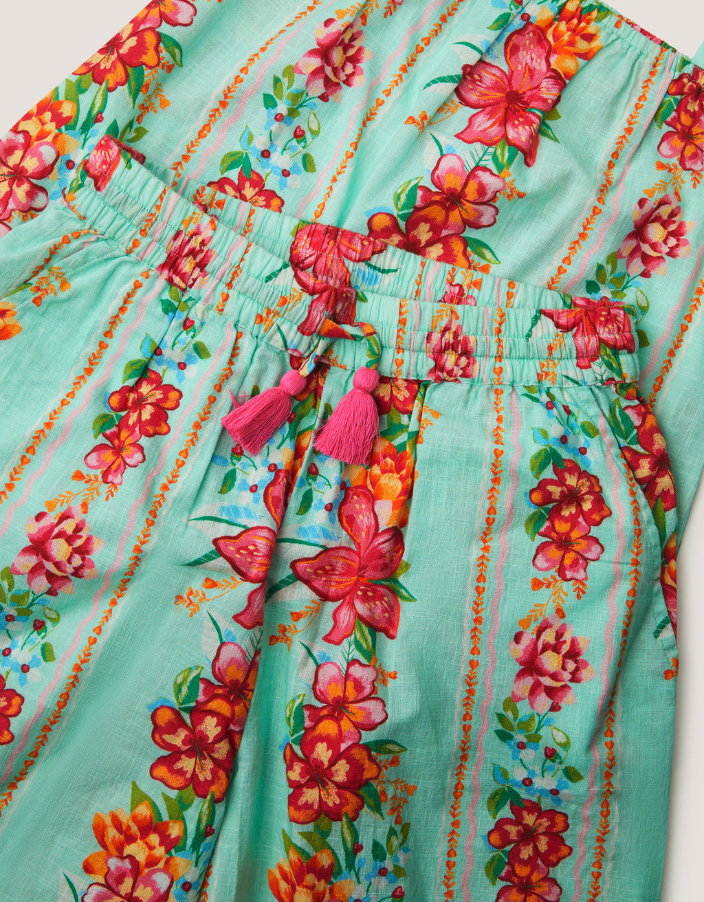 SET - VINTAGE FLRL TROUSER SET