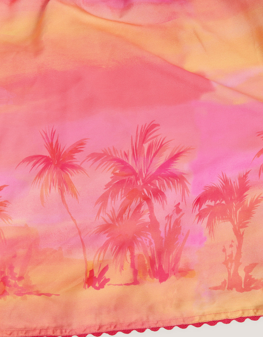 HALJINA - OMBRE PALM SWING DRESS