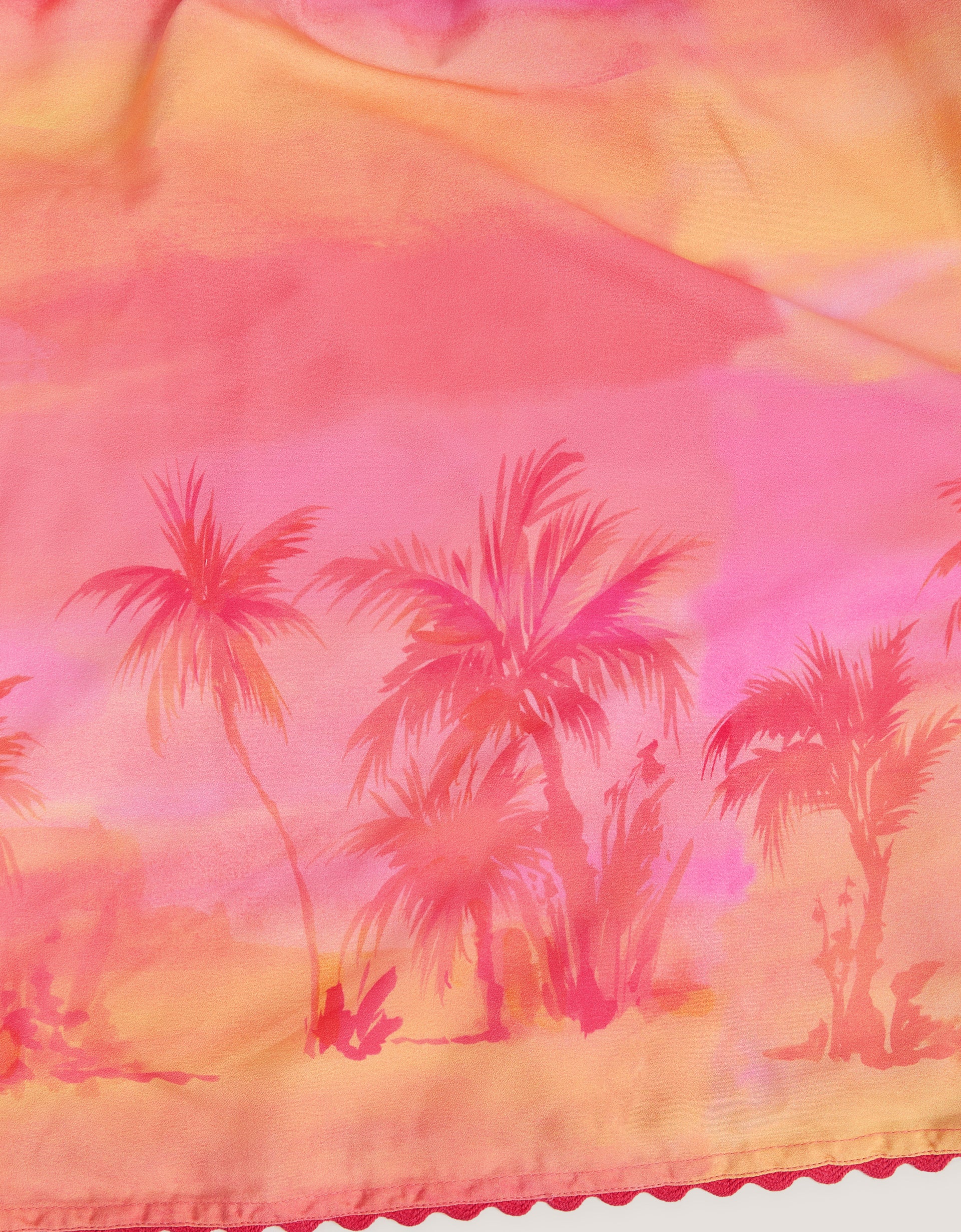 HALJINA - OMBRE PALM SWING DRESS