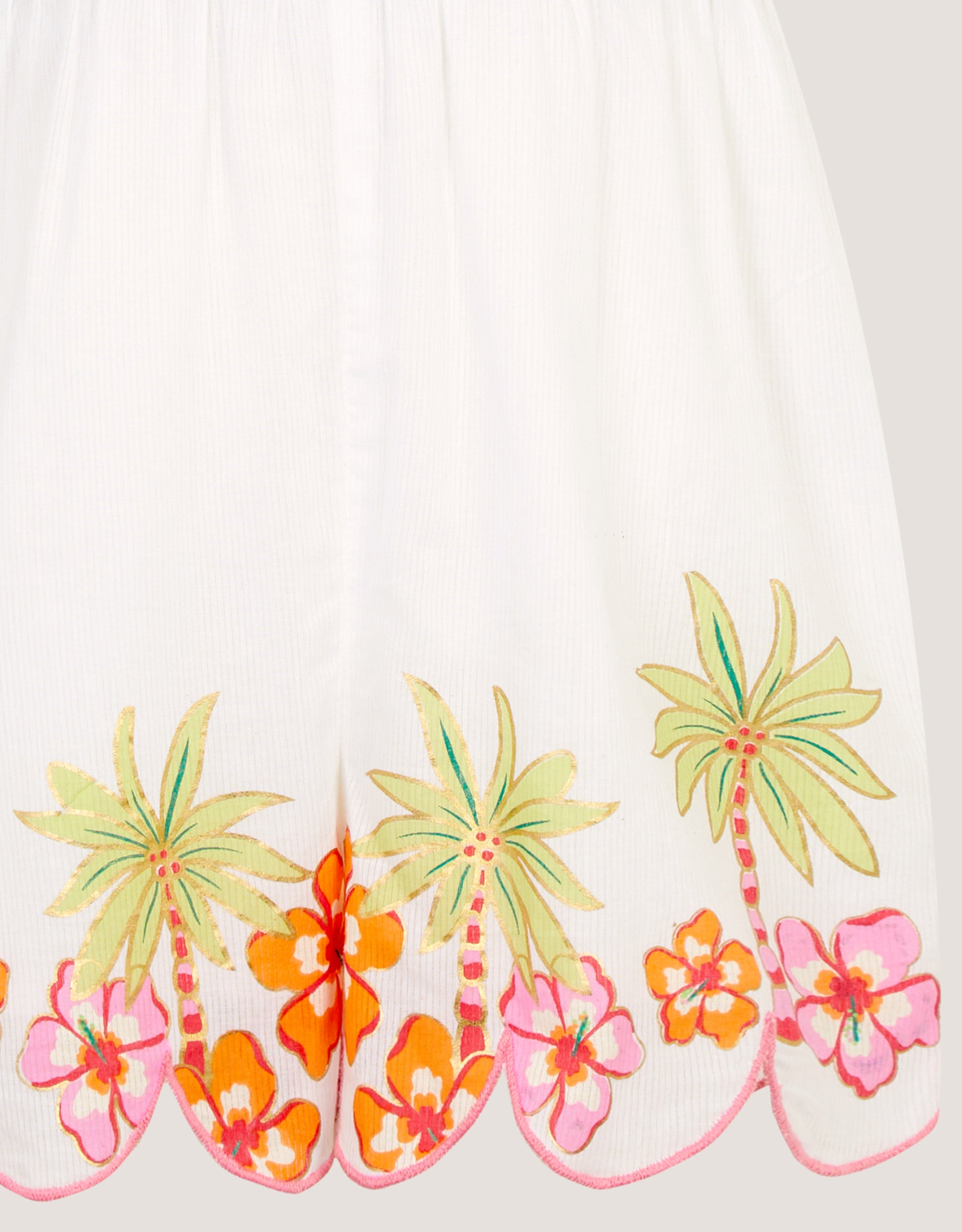KOMBINEZON - PALM EMB PLAYSUIT