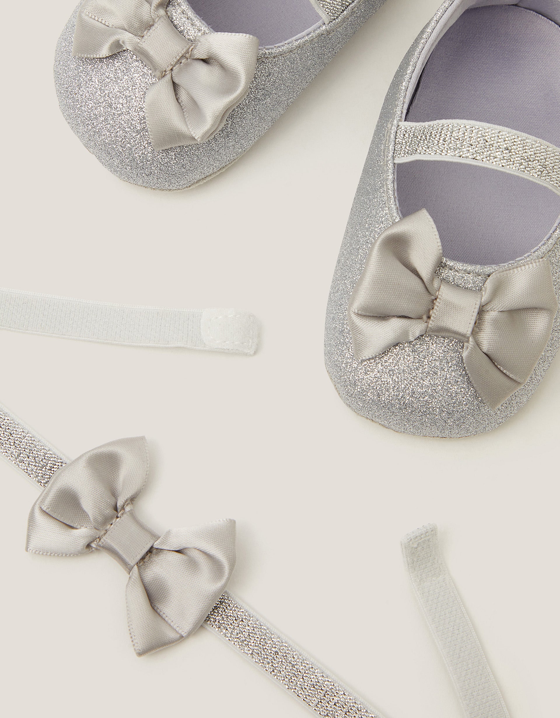 SET CIPELE I TRAKA - BABY GLITTER BOW BOOTIE &