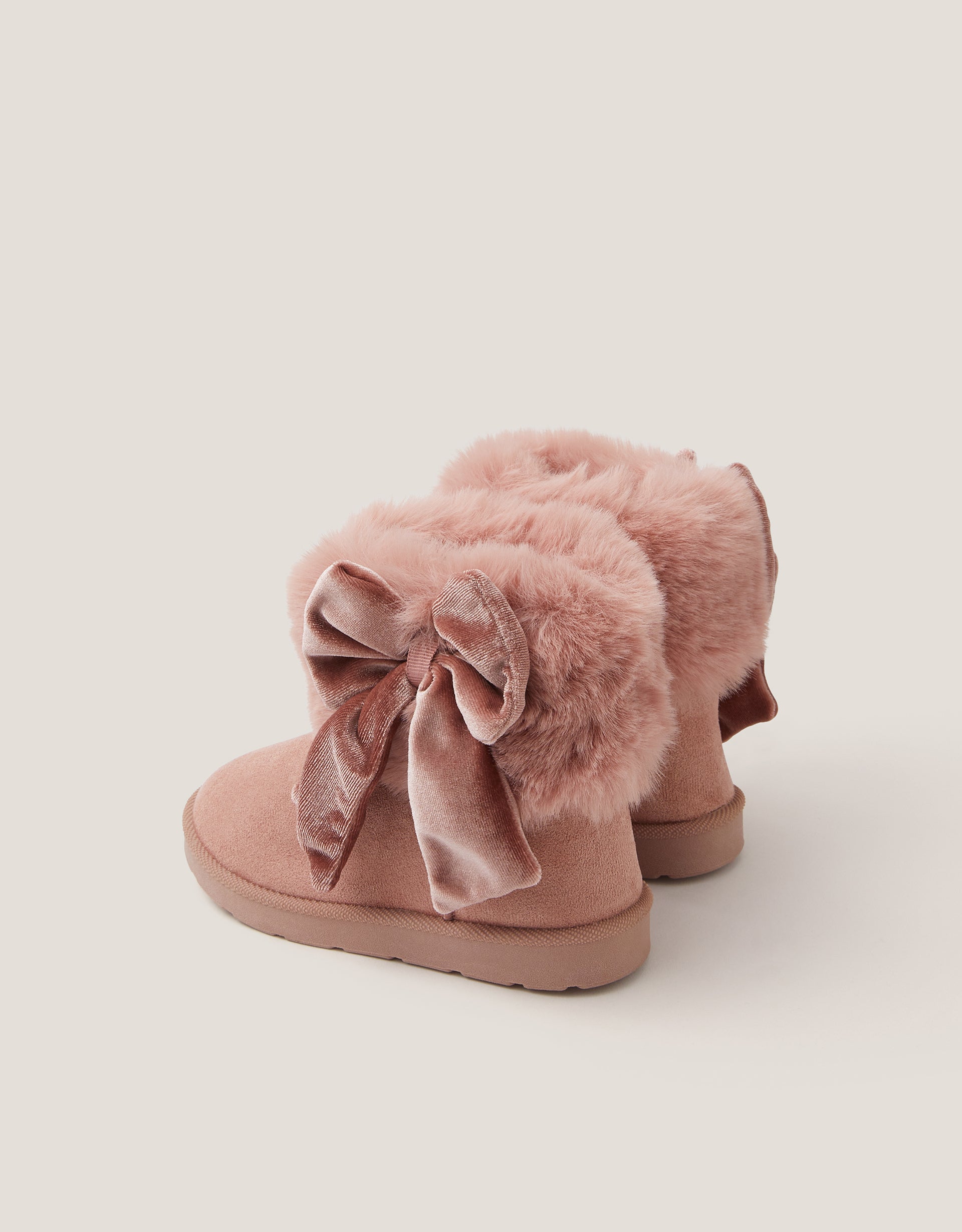 CIZME - PINK BABY FLUFFY BOW BOOT