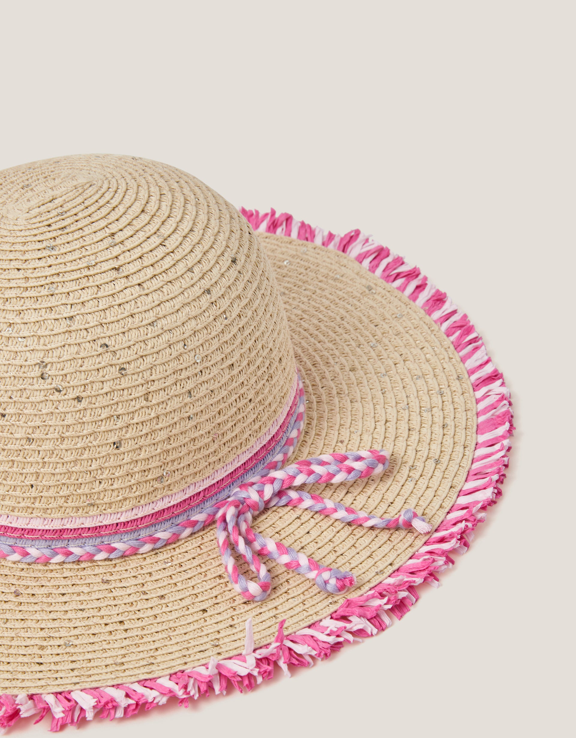 ŠEŠIR - PINK TRIM SPARKLE HAT