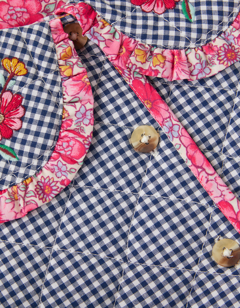 JAKNA - TRSRE TROVE GINGHAM JACKE