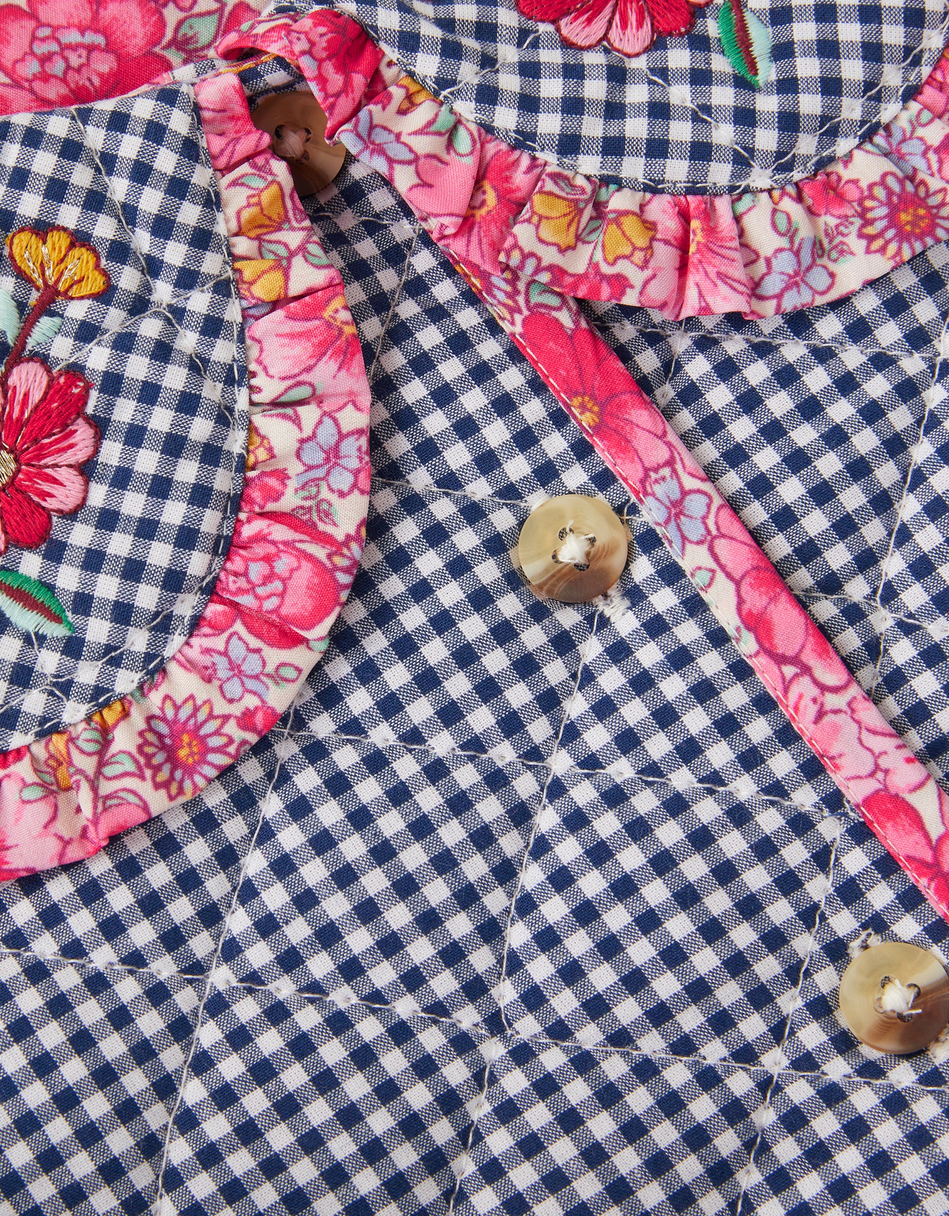 JAKNA - TRSRE TROVE GINGHAM JACKE