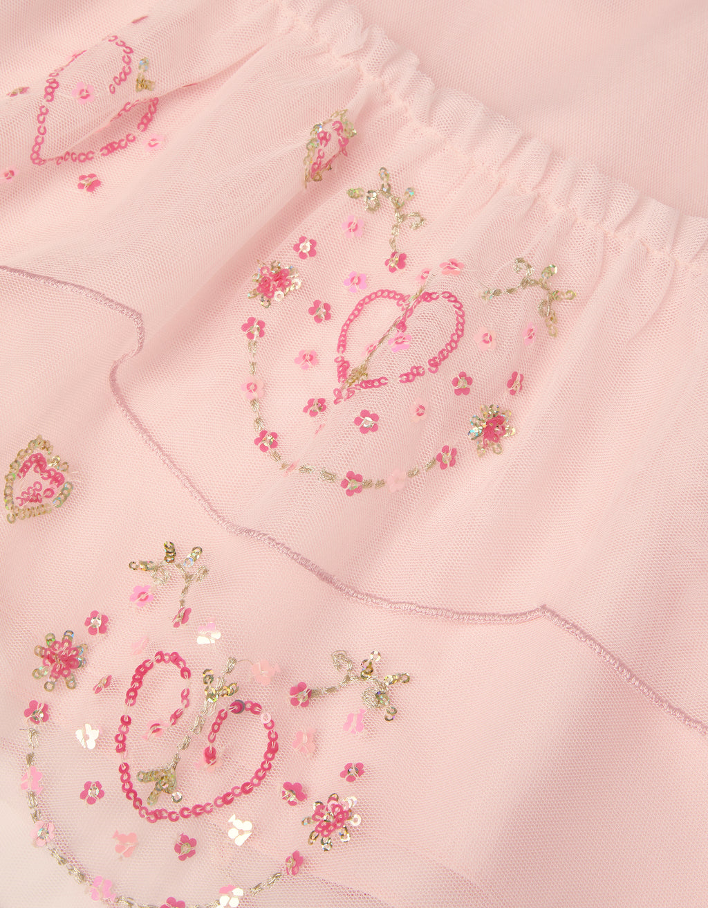 HALJINA - HEART MESH TRAPEZE DRESS