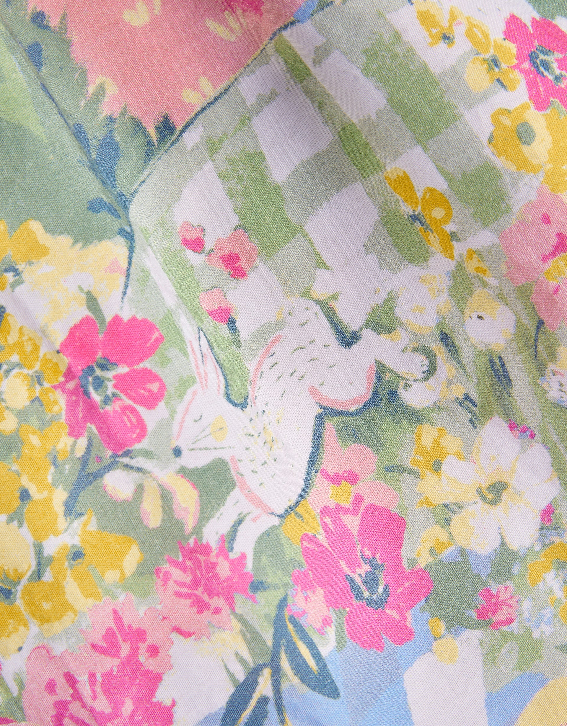 HALJINA - BUNNY SCENE POPLIN DRESS