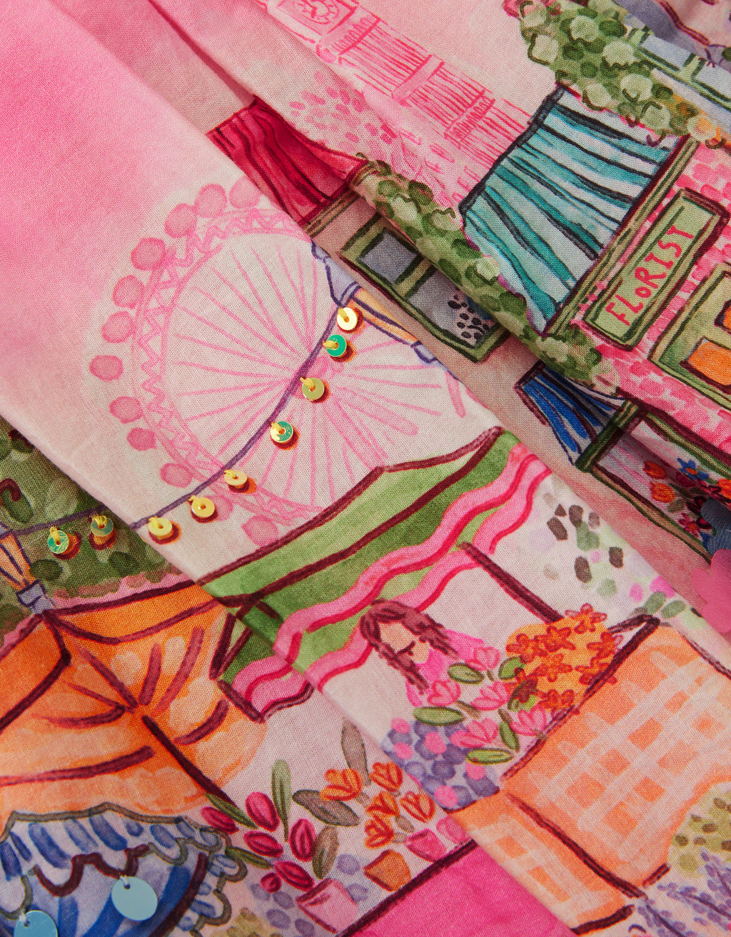 SUKNJA - LONDON PRINT SCENE SKIRT