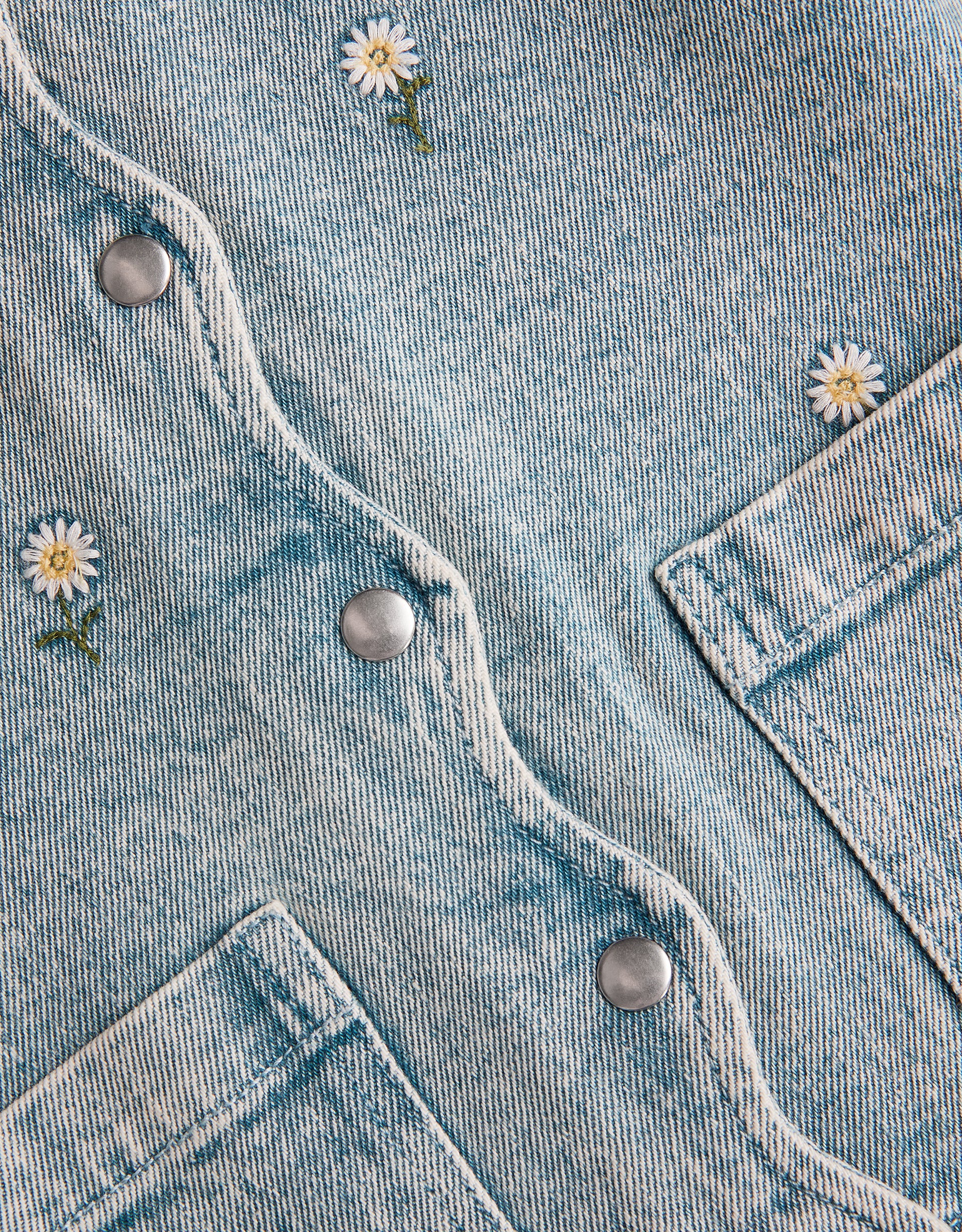 JAKNA - DAISY DENIM EMB JACKET