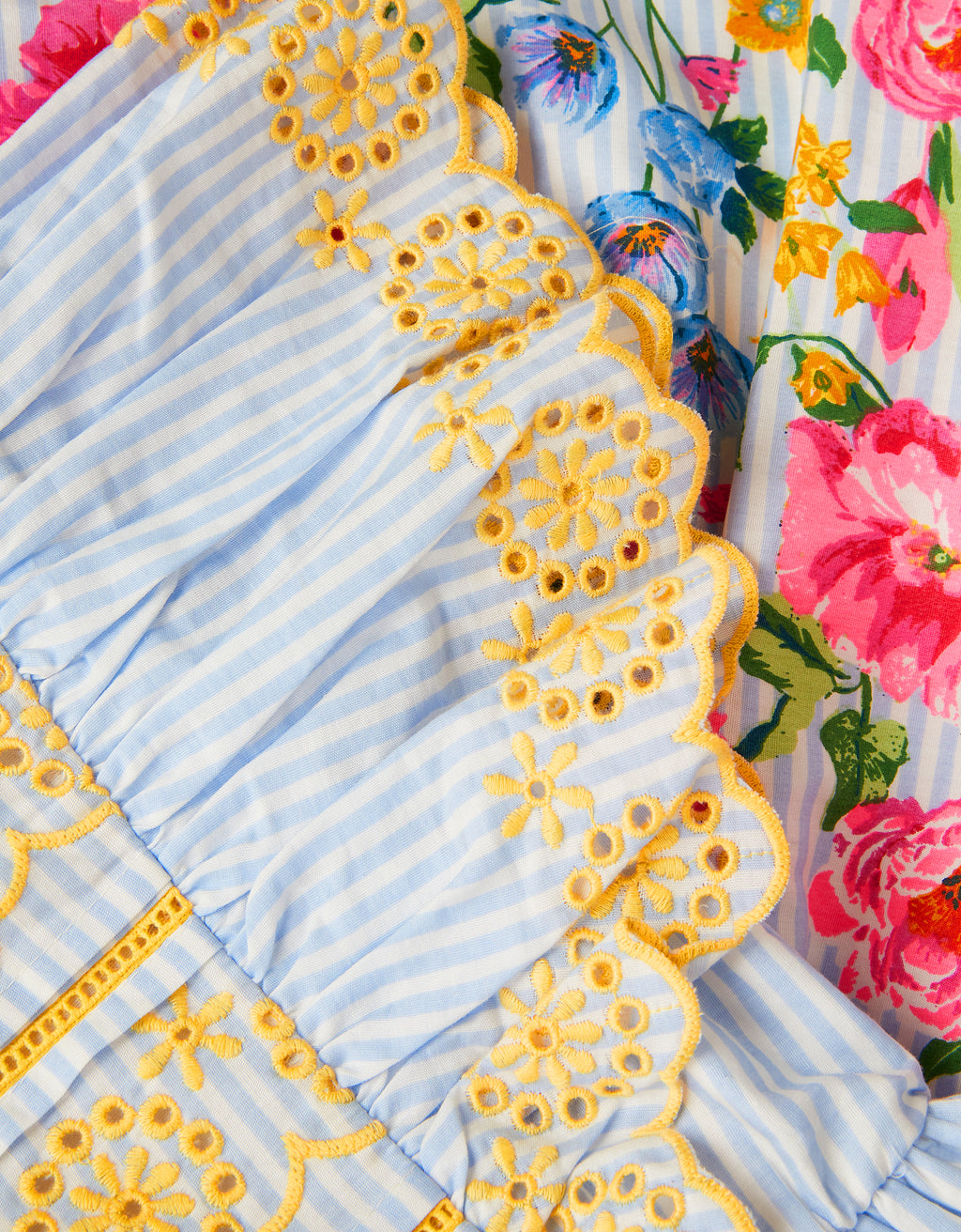 HALJINA - GRDN TICKING BORDER DRESS