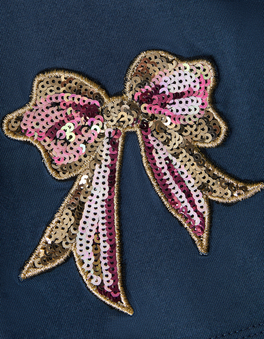 HELANKE - SEQUIN BOW EMB KICK LEGGI