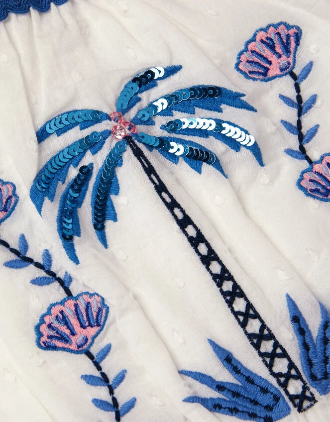 HALJINA - COASTAL PALM DOBBY DRESS