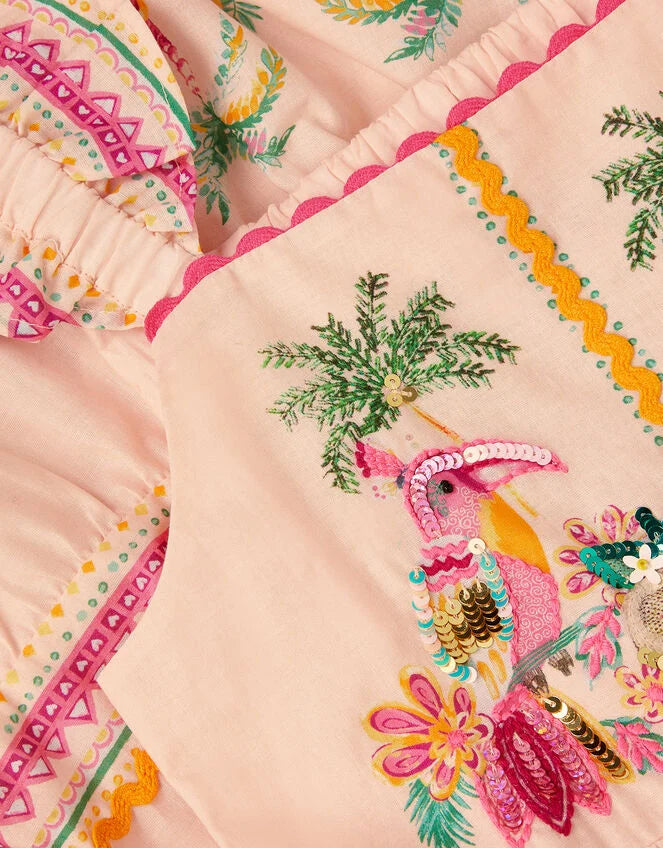 HALJINA - TINA TROPICA TOUCAN DRESS