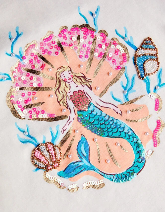 MAJICA - SS MERMAID BEADED TSHIRT