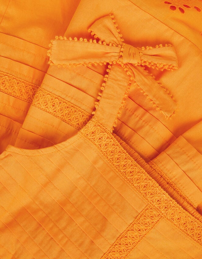 HALJINA - EPP ORNG PPLIN PLEAT DRES