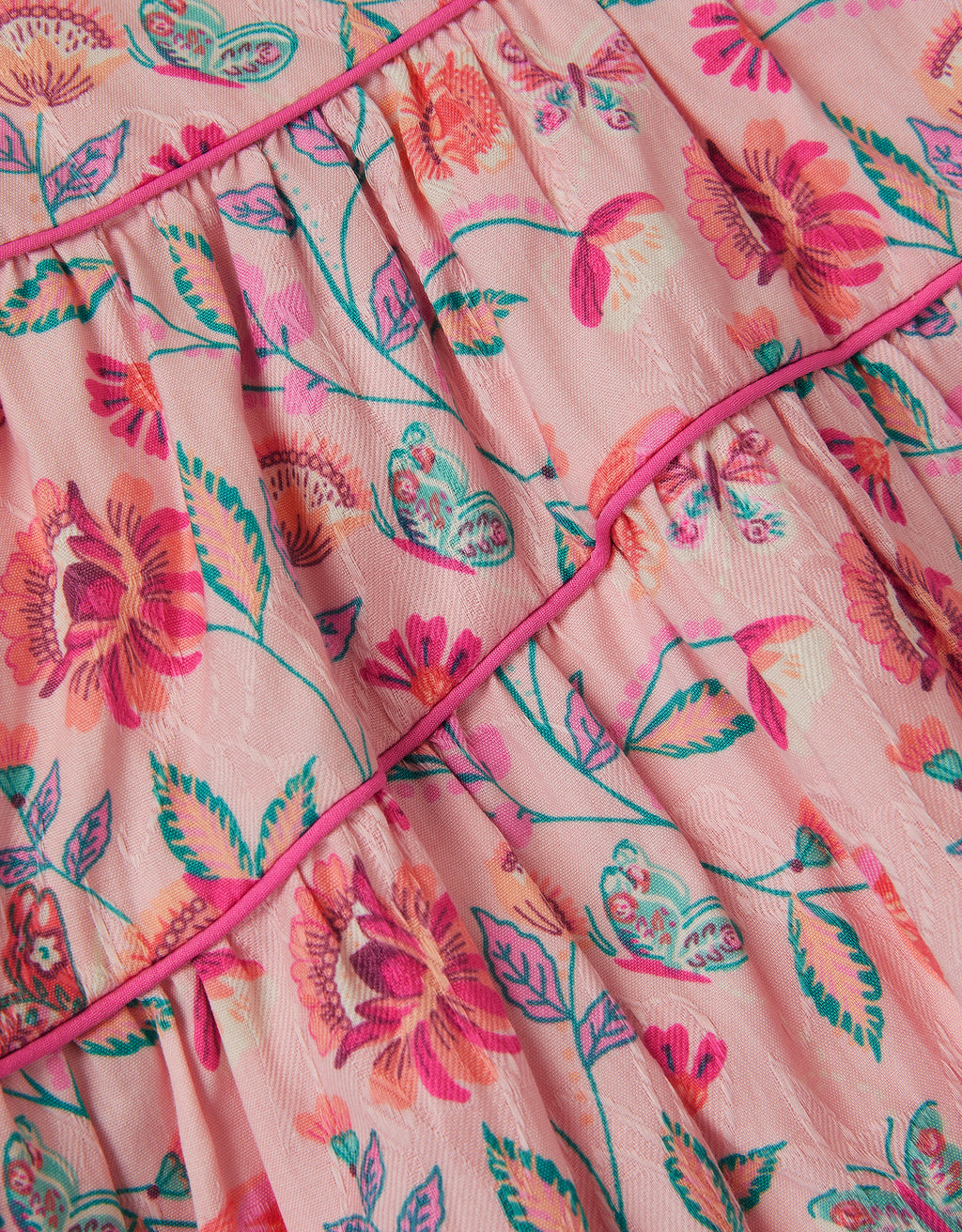 HALJINA - BBY FLORAL JACQUARD DRESS