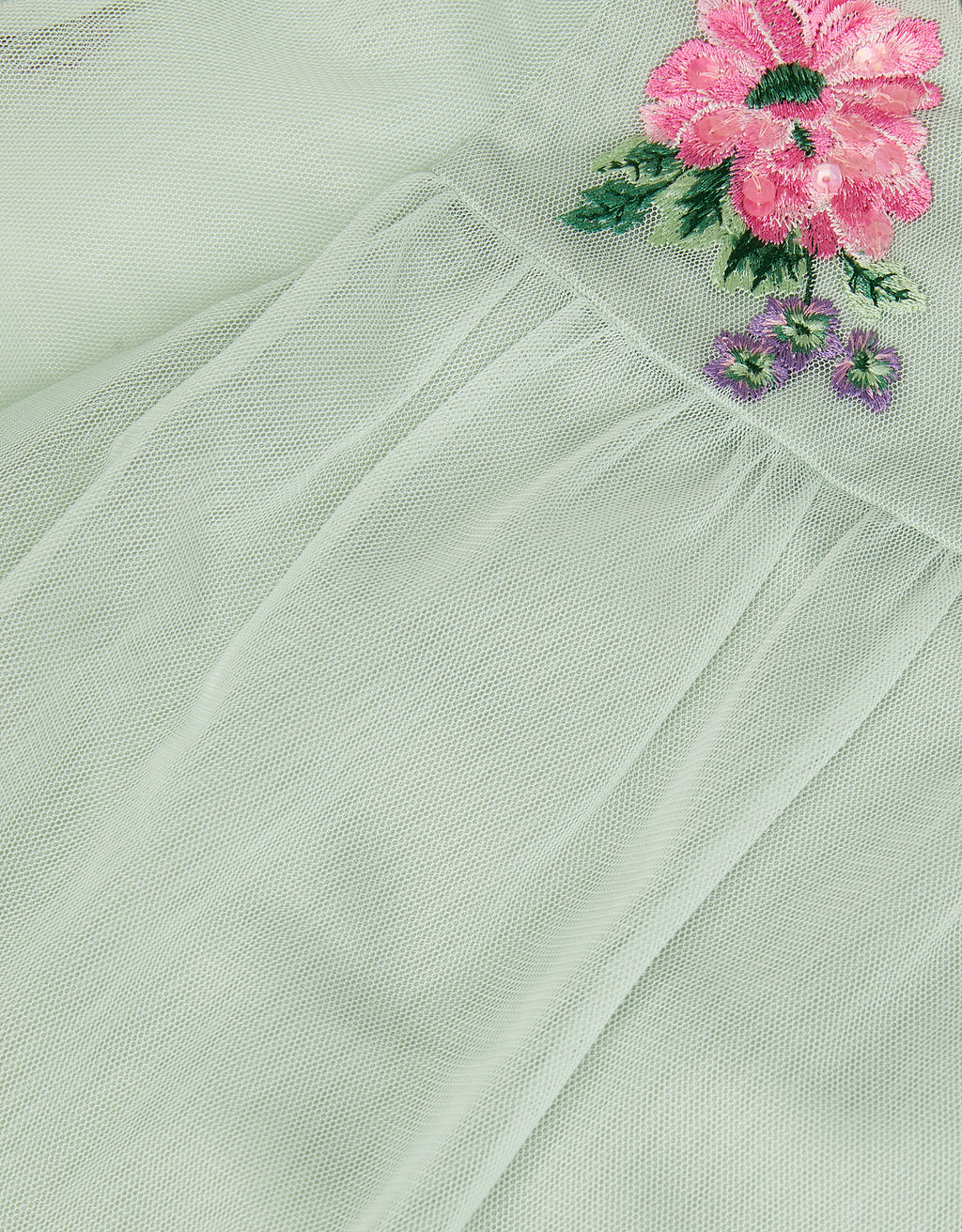 HALJINA - PEONY EMB TULLE LONG SLEE