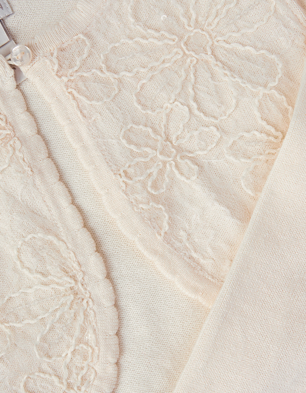 KARDIGAN - SEQUIN FLOWER CARDIGAN