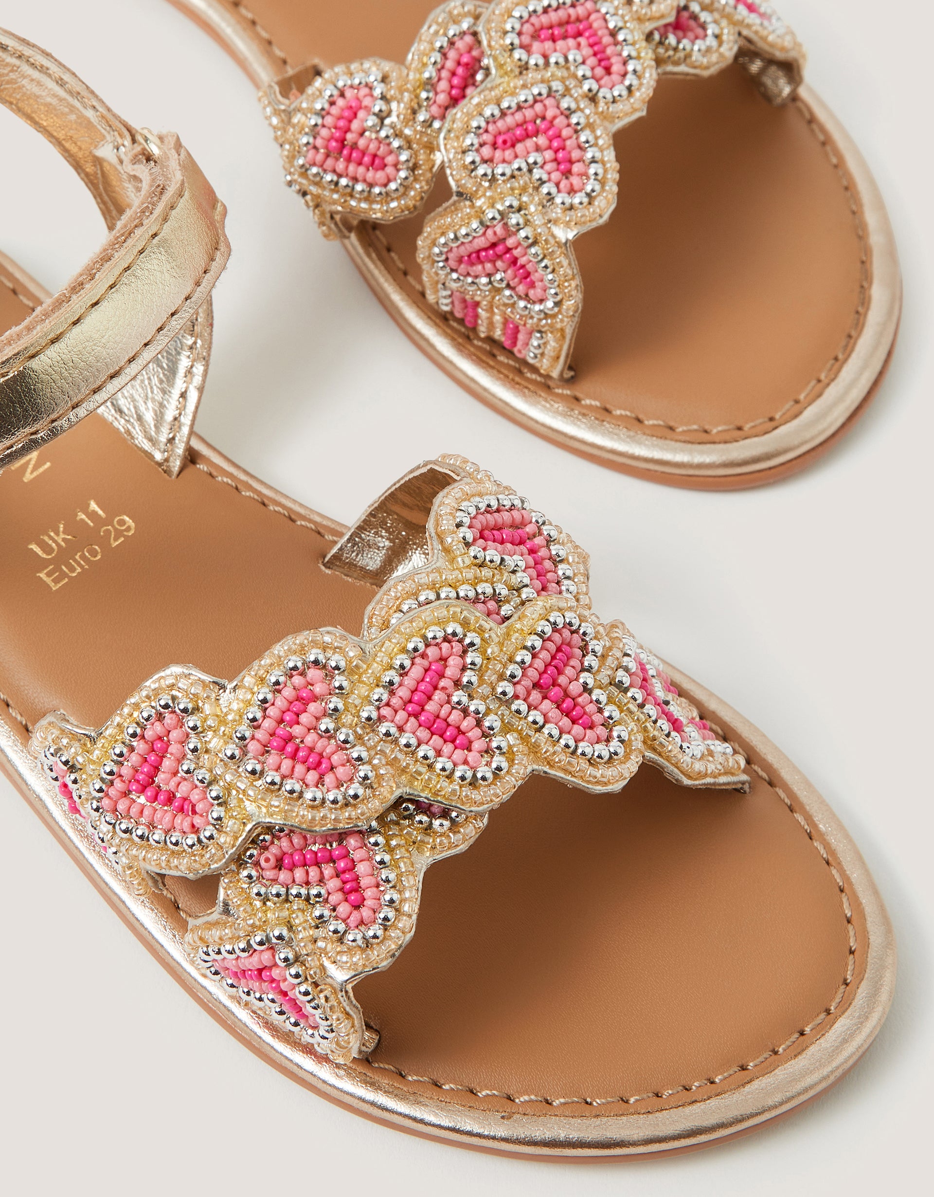 SANDALE - HEART BEADED SANDAL