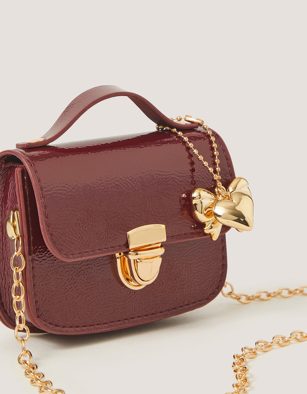 TORBA - PATENT MINI SATCHEL