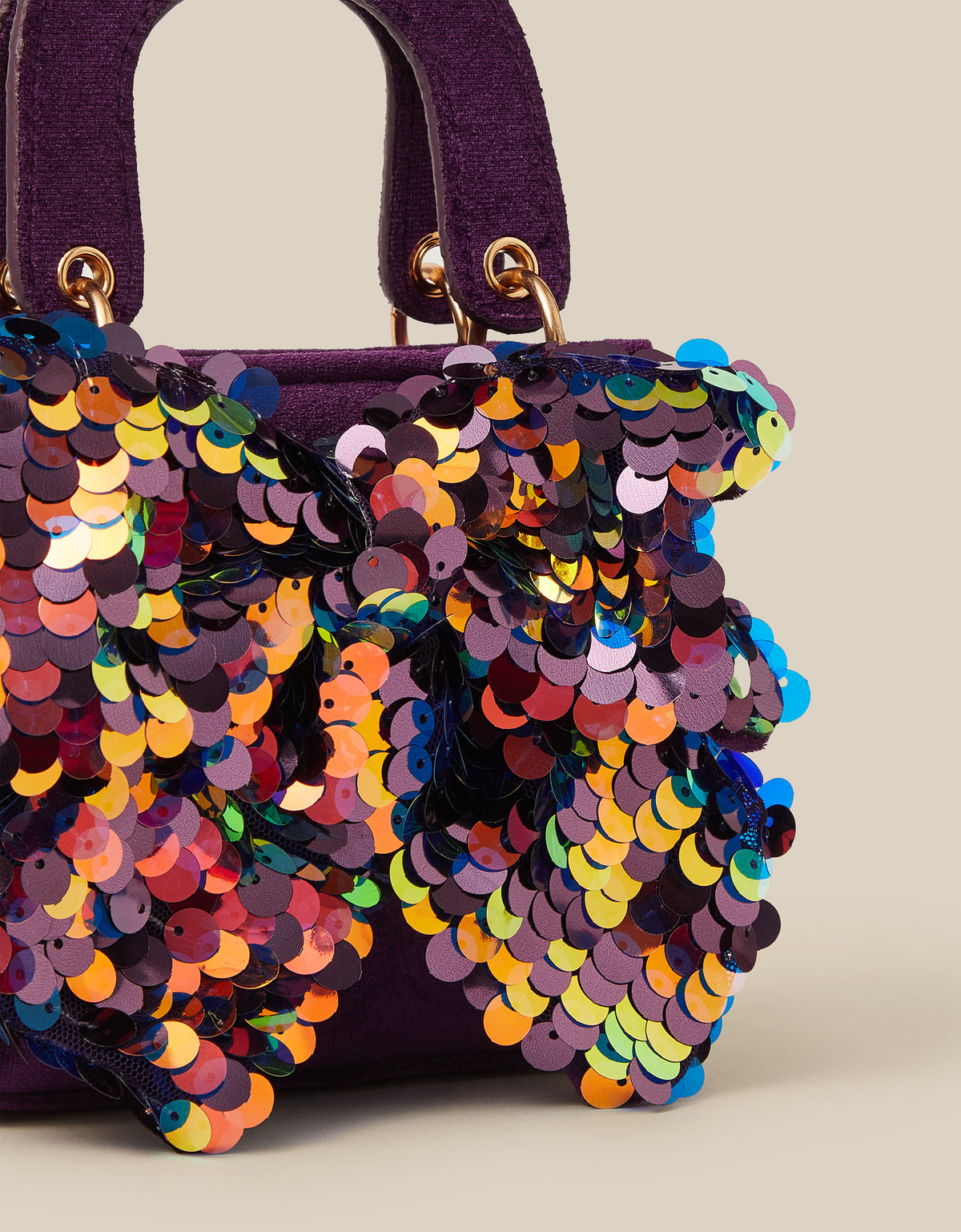 TORBA - SHERBERT SEQUIN BOW TOTE