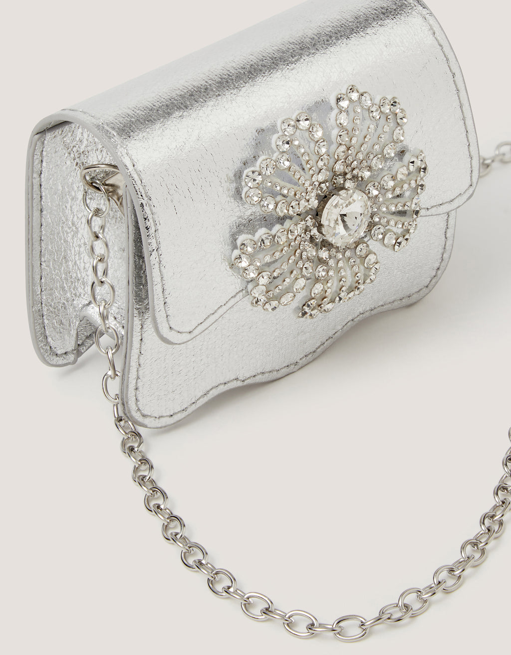 TORBA - MINI BLING FLOWER BAG