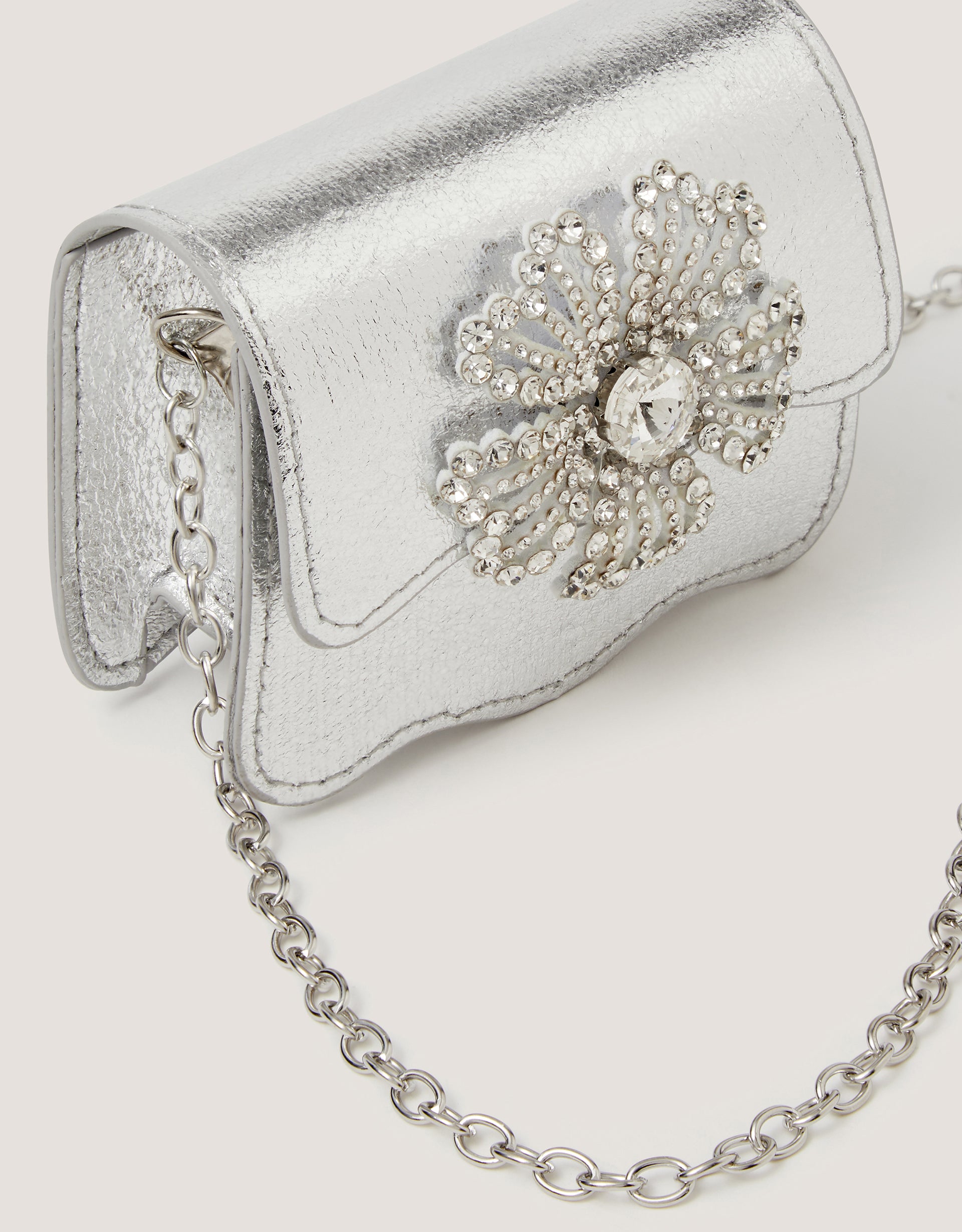 TORBA - MINI BLING FLOWER BAG