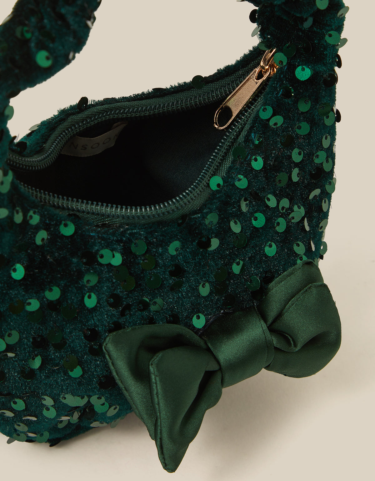TORBA - SEQUIN VELVET SLOUCH BAG