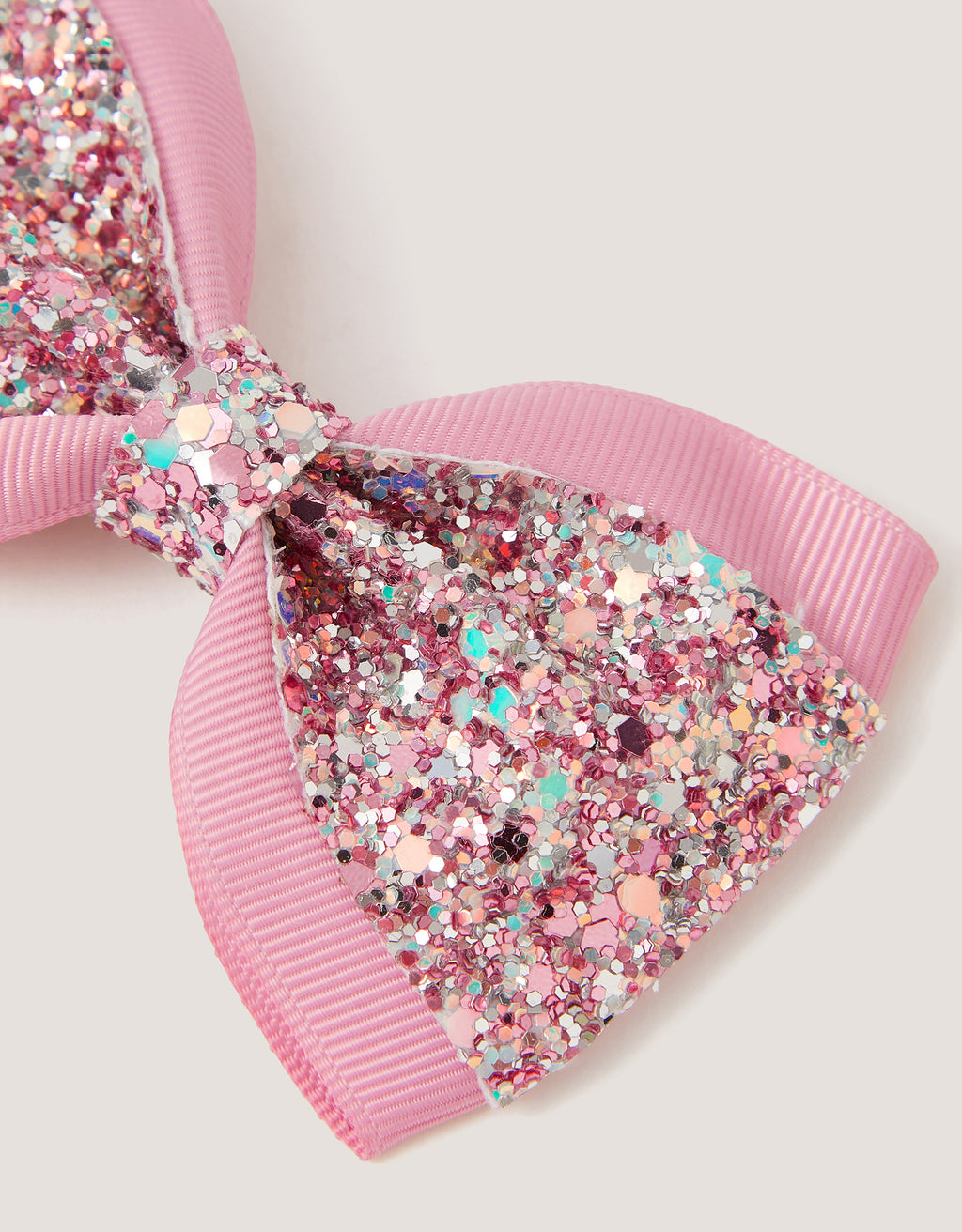 ŠNALA ZA KOSU - GLITTER CONTRAST BOW CLIP
