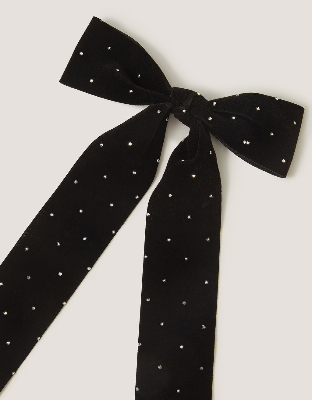 SNALA ZA KOSU - VELVET STUD BOW CLIP