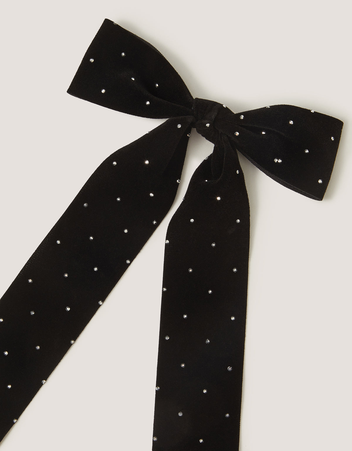 SNALA ZA KOSU - VELVET STUD BOW CLIP