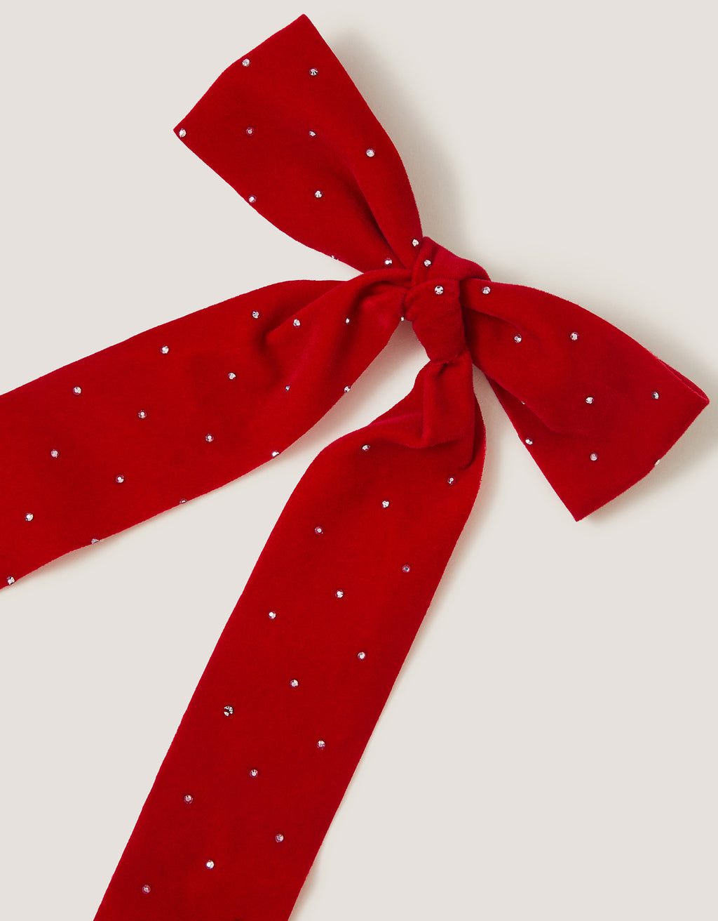 SNALA ZA KOSU - VELVET STUD BOW CLIP