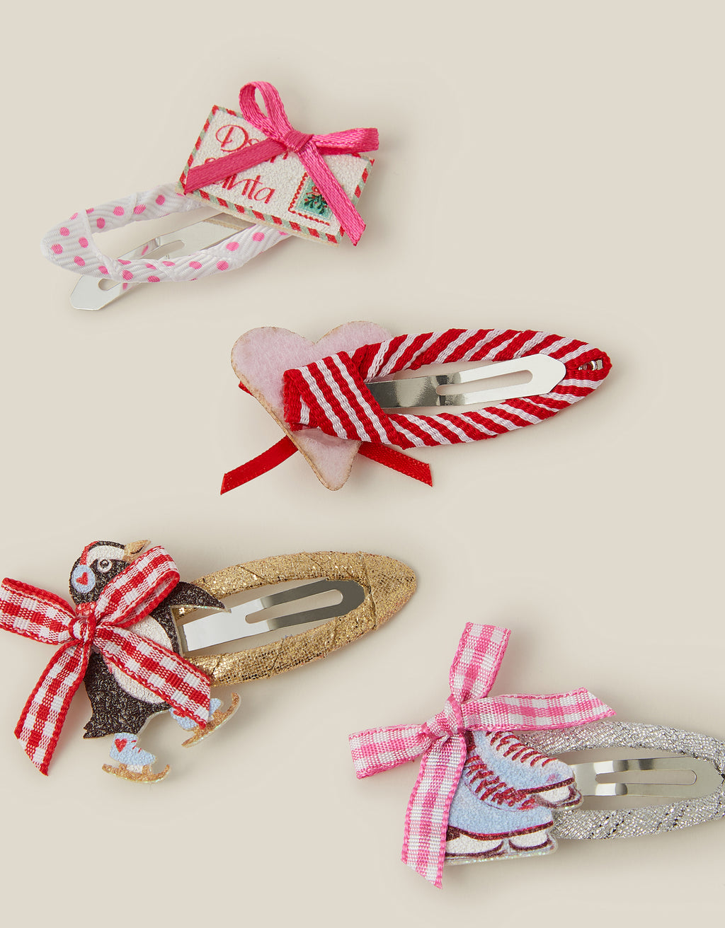 SET ŠNALA ZA KOSU - 4PK DEAR SANTA CLICK CLKS