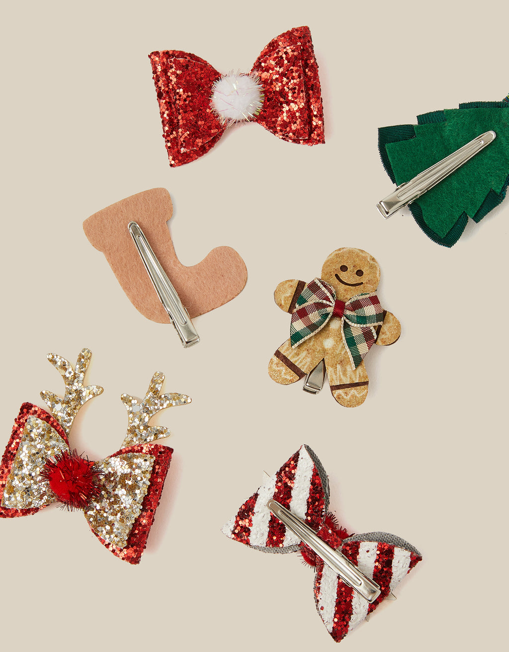 SET ŠNALA ZA KOSU - 6PK FUN FESTIVE CLIPS