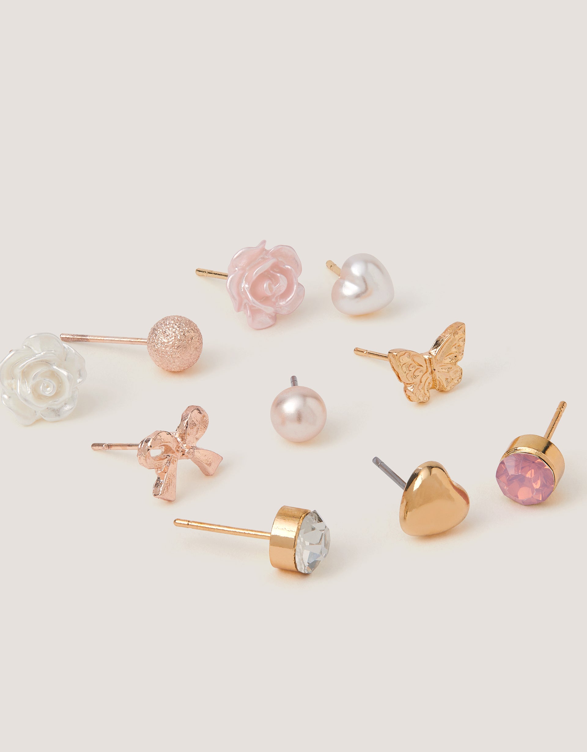 SET MINDJUSA - 10PK HEART SET EARRINGS