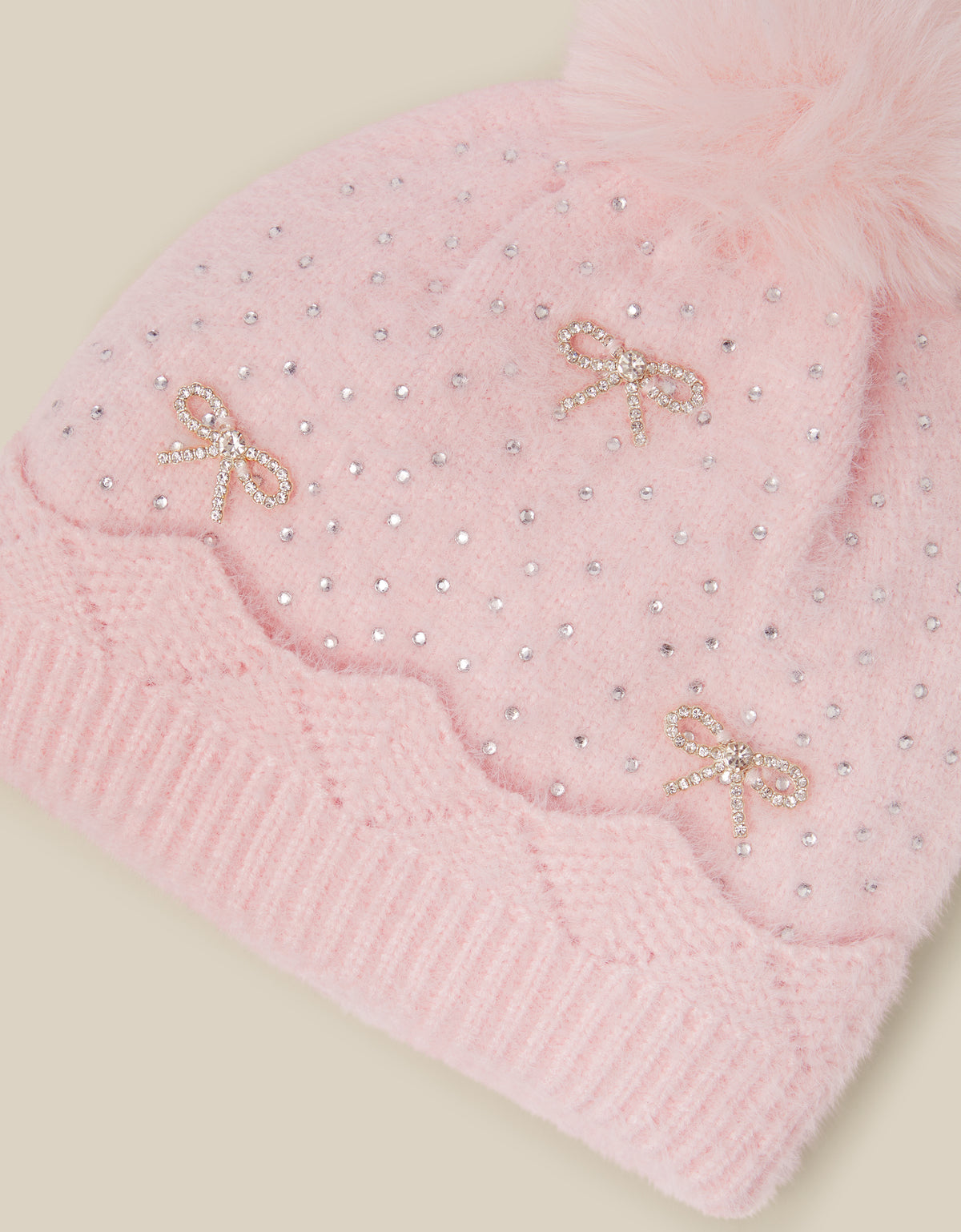 KAPA - PINK PEARLY DIAMANTE HAT