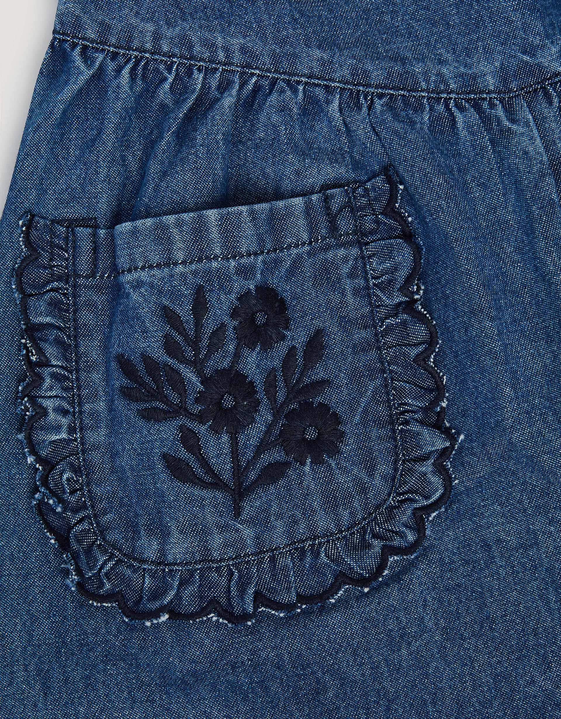 PANTALONE - DARK BLUE SCALLOP TROUSER