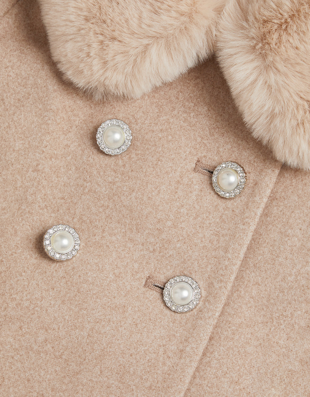 KAPUT - SMRT GLAM FUR TRIM COAT