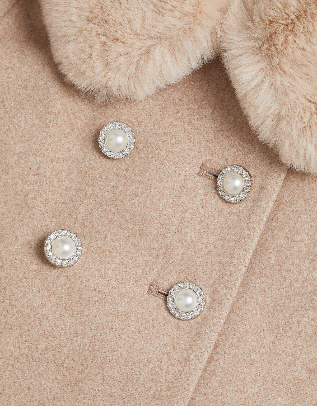 KAPUT - SMRT GLAM FUR TRIM COAT
