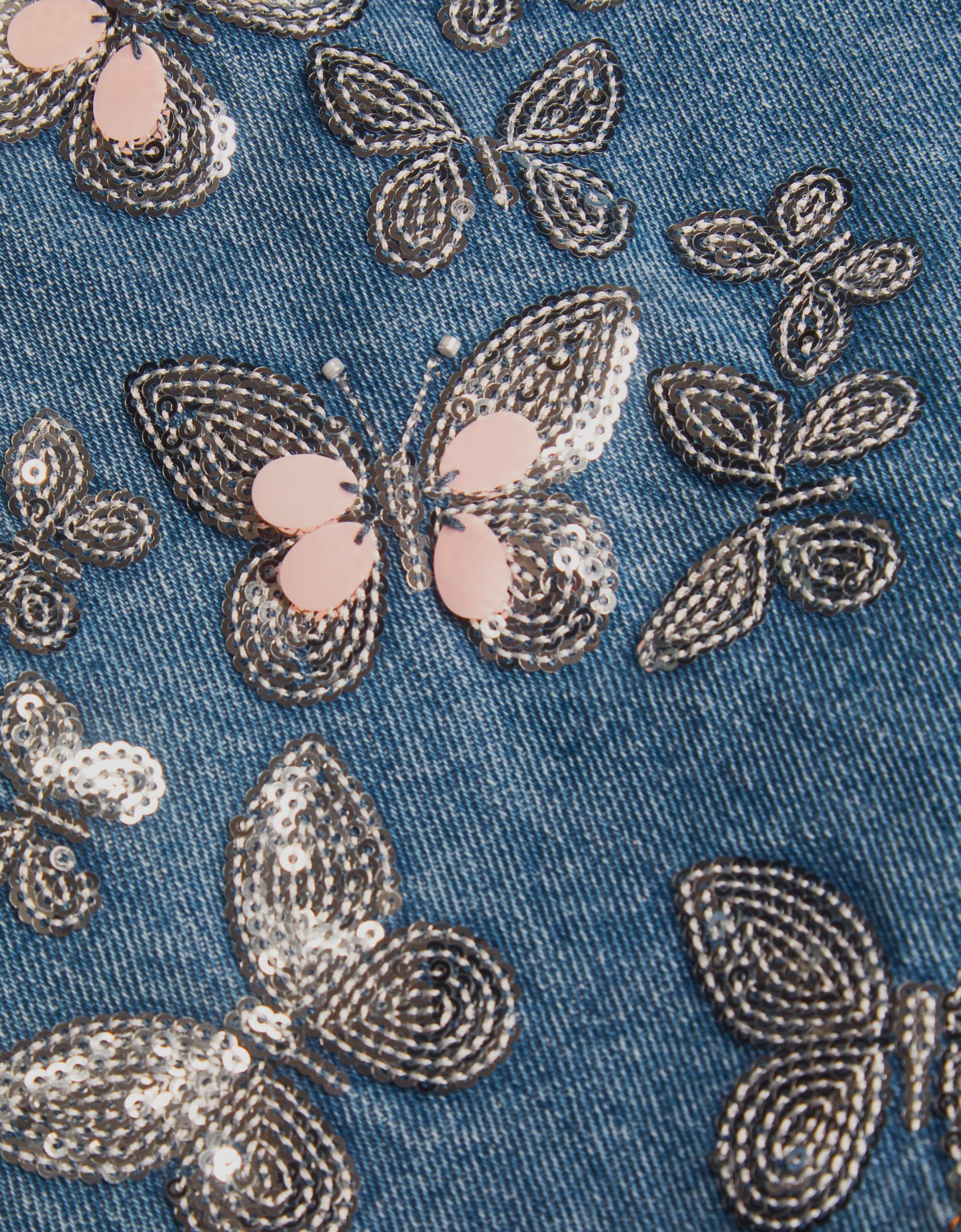ŠORTS - SUKNJA - BFFLY SEQUIN DENIM SKORT