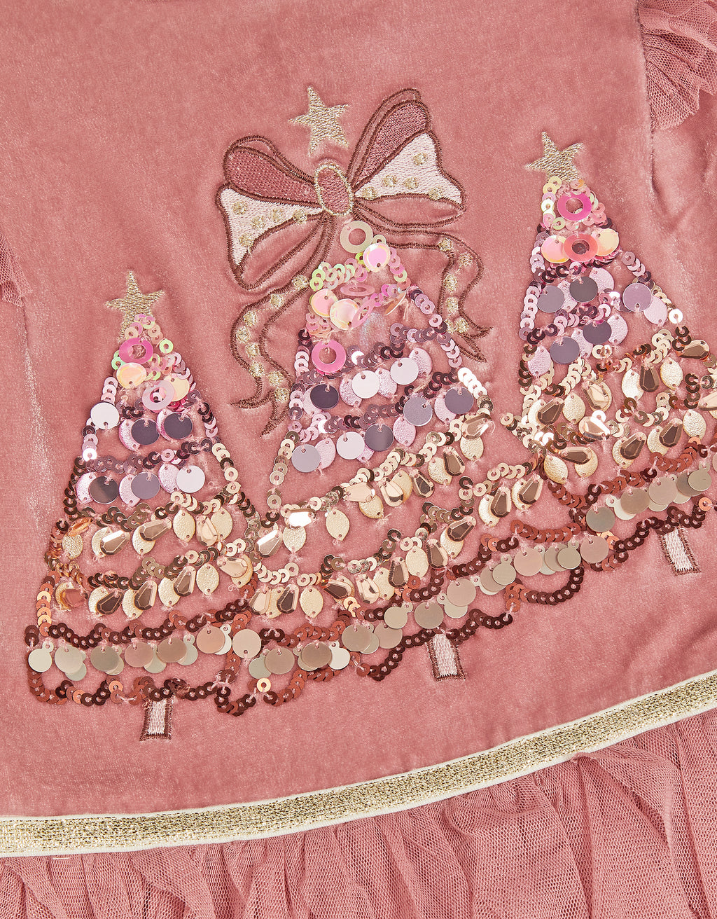 HALJINA - XMAS EMB TREES DISCO DRES