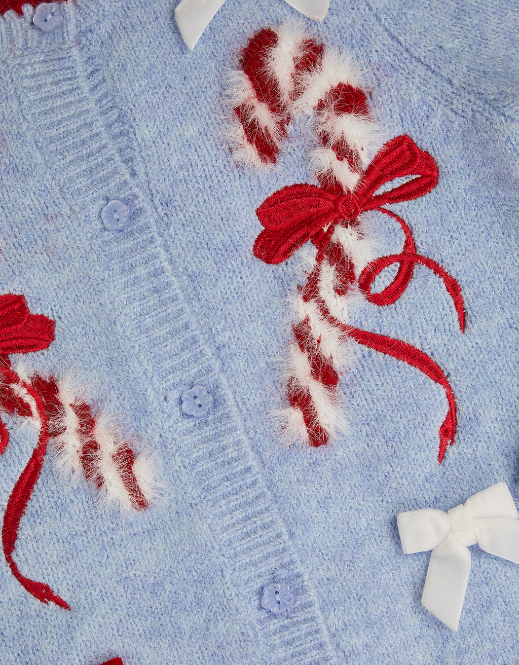 KARDIGAN - XMAS BLUE CNDY CANE CRDGN