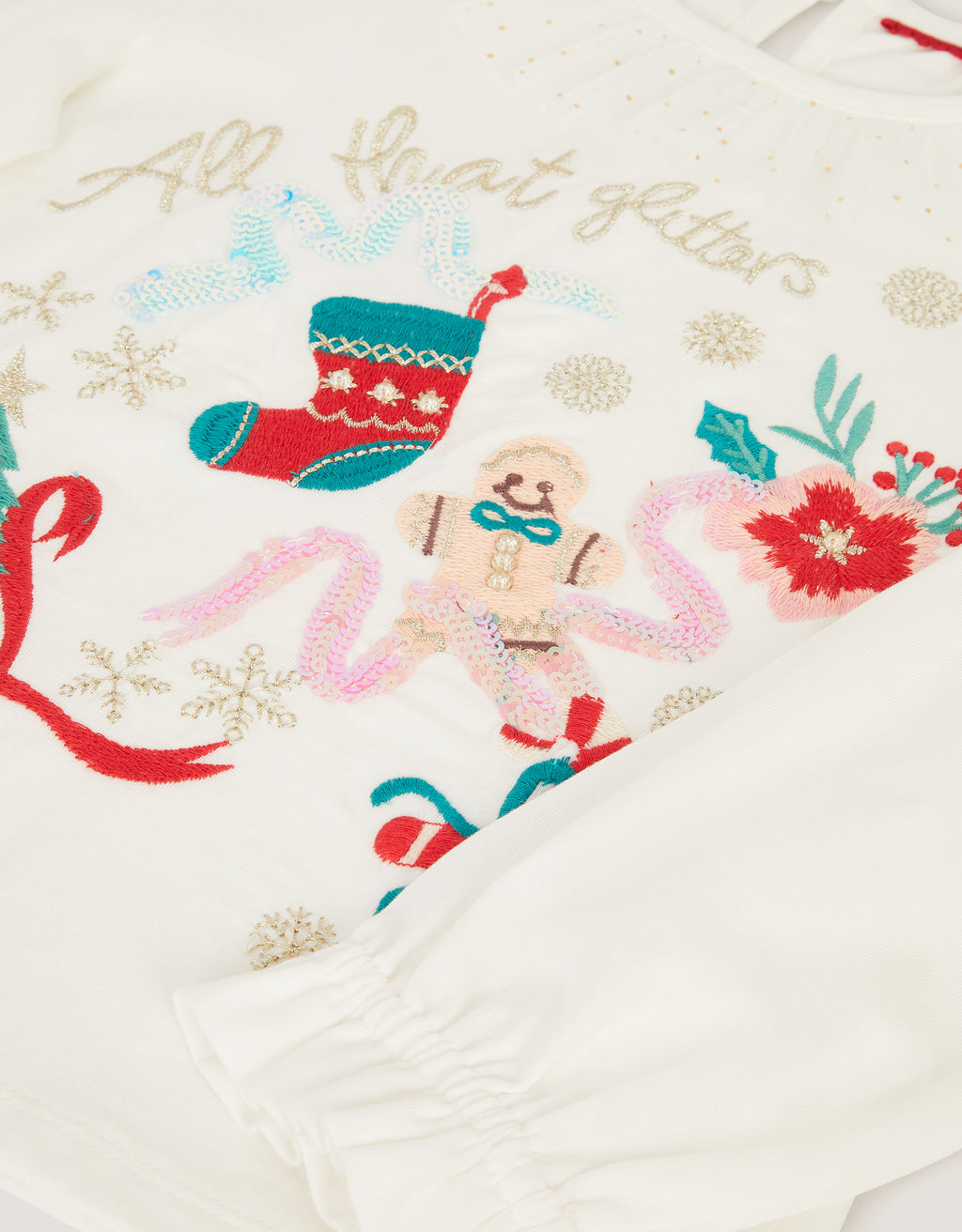 MAJICA - XMAS LS ALL GLITTER TSHRT